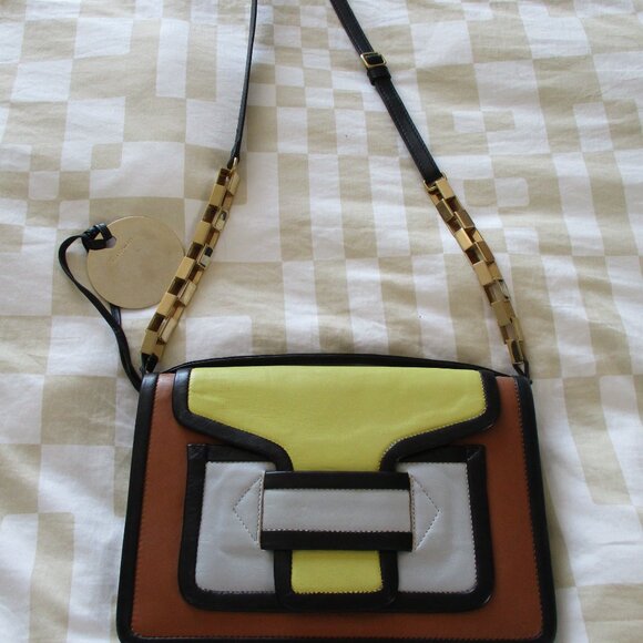 Pierre Hardy 2-way Alpha Shoulder Crossbody Bag with Charm So cute! - Picture 13 of 14